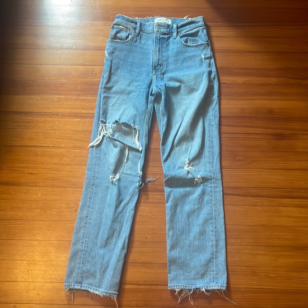 Abercrombie & Fitch 90s Straight Ultra High Rise